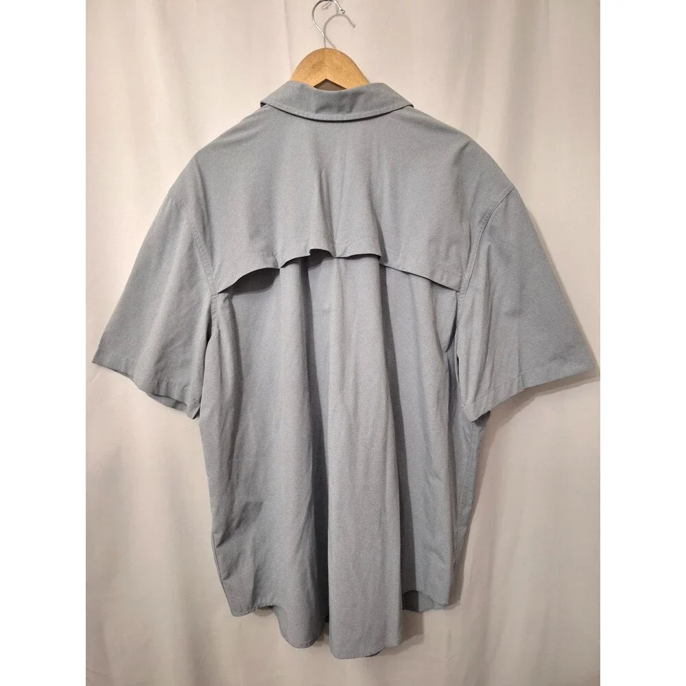 Vintage Filson Mens Twin Lakes Shirt Sz XXL Vented Short Sleeve Button Up Camp